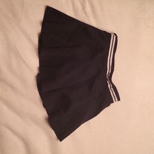 Black sports tennis skirt with shorts